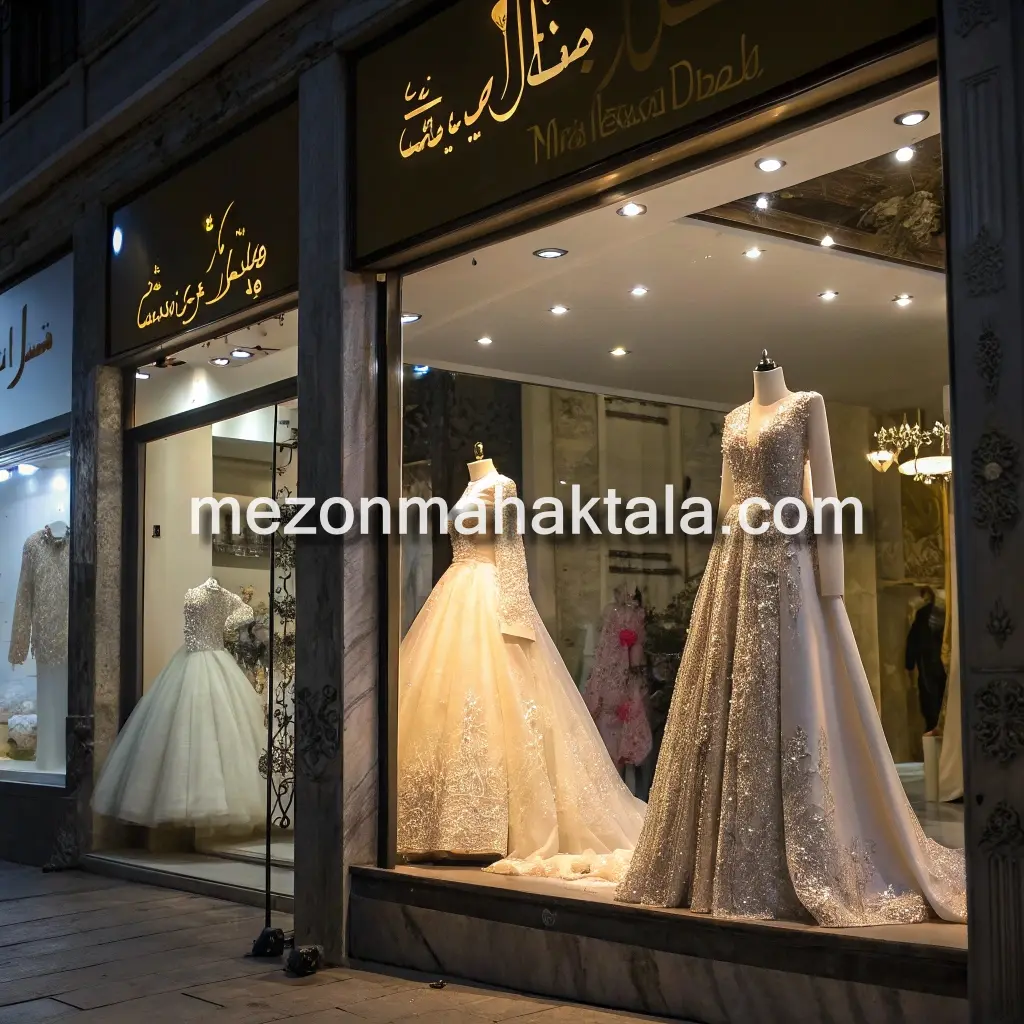 عکس مزون ماهک طلا خرید و فروش لباس مجلسی پوشیده برای تولد در مشهد بلوار امام رضا