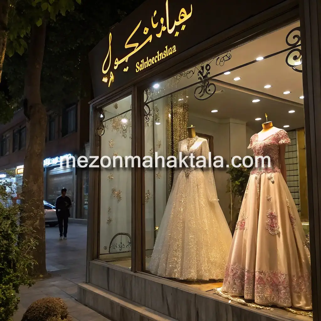 عکس مزون ماهک طلا خرید و فروش لباس مجلسی پوشیده برای تولد در مشهد قاسم آباد